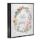 Stupell Industries Hello Spring Floral Egg Wreath Framed Giclee Art